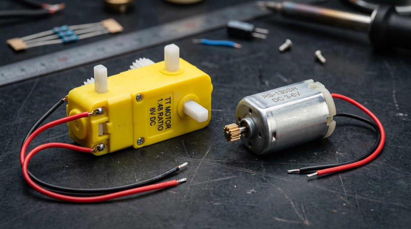 Brushed DC gear motor and 130 motor