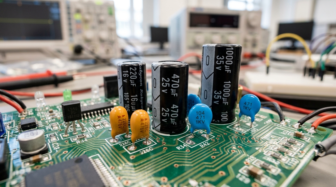 What is a Capacitor? Working, Dielectrics, Types & RC Filter Circuits