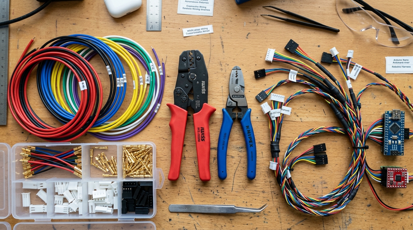 Wire Gauges (AWG), Connectors & Crimping Guide for Robotics